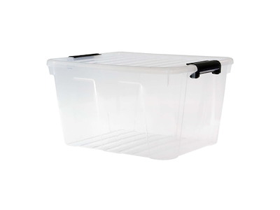 Opbevaringsbox Home BOX 31 ltr 456x359x251 mm PP med låg