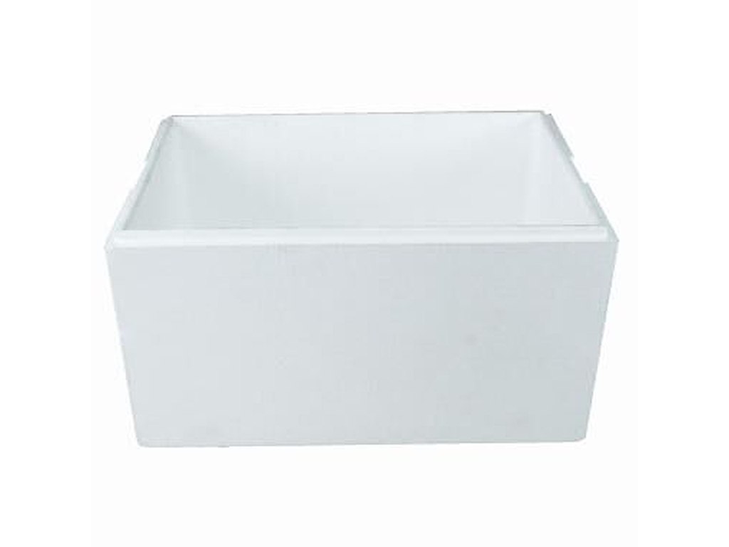 Termokasse 1/1 GN 50 ltr 60x40x32 cm EPS Hvid Låg på 92950