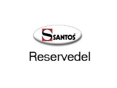 Reservedel Møtrik M6 Rustfri stål til Santos nr 68 107709