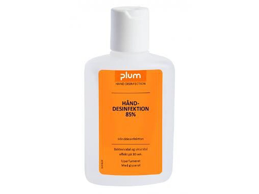 Hånddesinfektion Gel Plum 85% Ethanol 150ml med Glycerol og Snaplåg