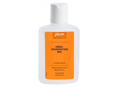 Hånddesinfektion Gel Plum 85% Ethanol 150ml med Glycerol og Snaplåg