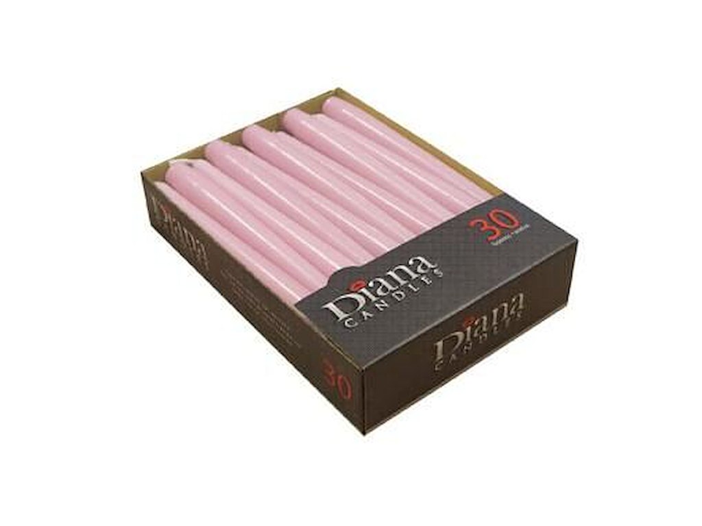 Antiklys Ø22x245 mm Brændetid 7.5 timer Perlemors Rosa