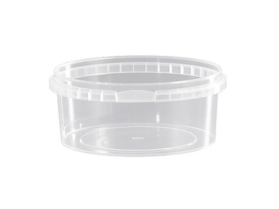 Plastbæger 400 ml Ø122 mm Rund PP Klar