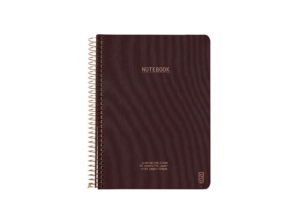 KOZO Notesbog A5 Premium Coffee