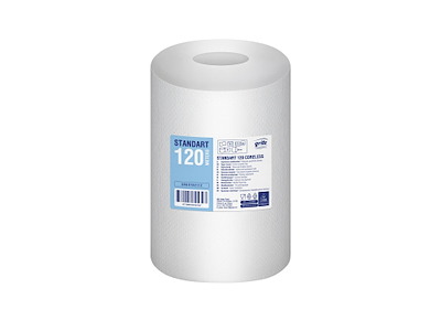 Håndklæderulle Grite 1-lag Ø13.5xB20cmxL120m U/Hylse Genbrug Natur