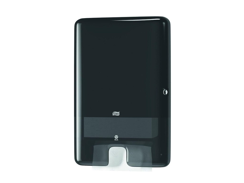 Dispenser Håndklædeark Tork Xpress Multifold H2 Stor Plast Sort