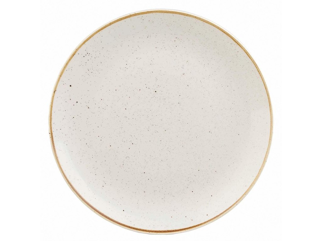 Tallerken Coupe Stonecast Ø26 cm Porcelæn Vanilje