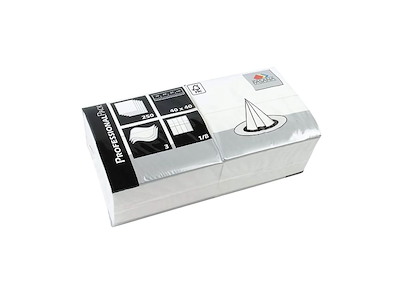 Serviet Fasana 40x40 cm 3-lag Hvid