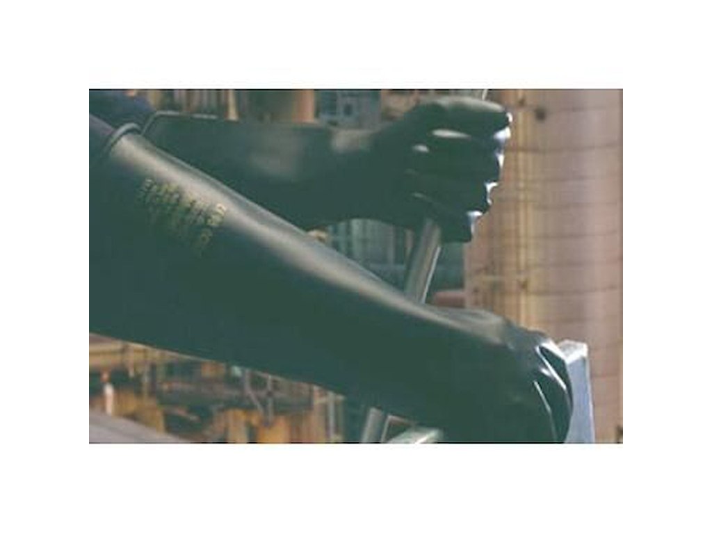 Handske Emperor 43 cm Str M Latex Sort