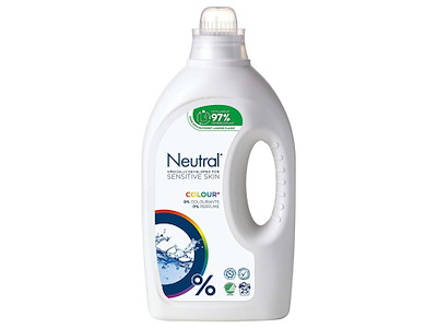 Tøjvask Flydende Neutral Colour uden Parfume/Blegemiddel/Optisk hvid 1250 ml