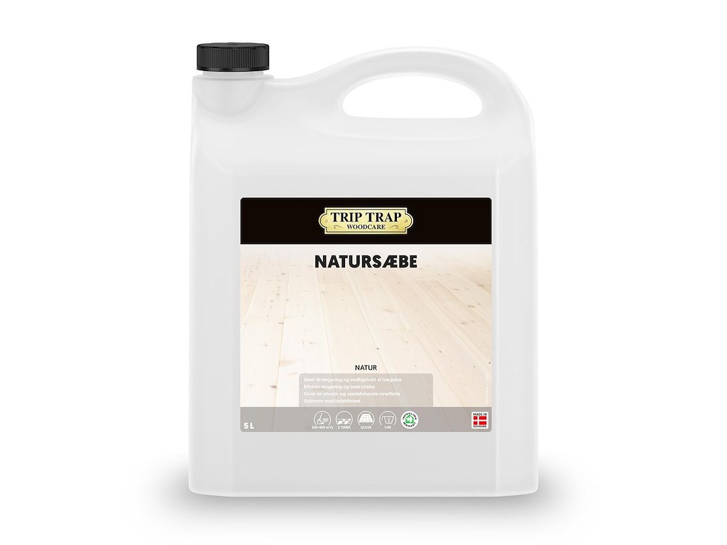 Vaskepleje Trip Trap Natursæbe Natur uden Voks uden Parfume 5 ltr