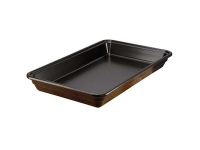 Fad 1/1 GN 53x32x6.5 cm Ovnfast Porcelæn Sort