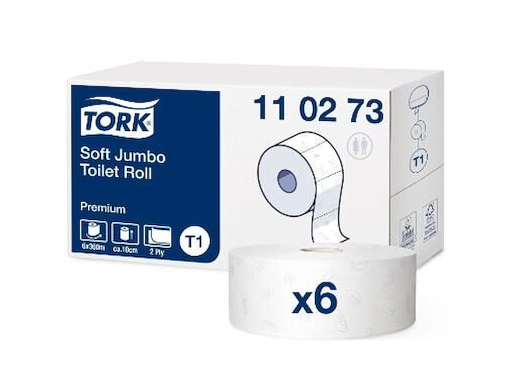 Toiletpapir Tork Premium Jumbo T1 Soft 2-lag 360m