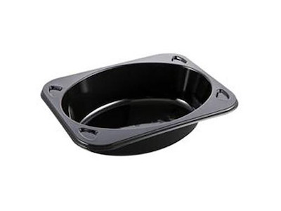 Bakke 1-rum 2160-1C 395 ml 160x122x39 mm CPET Sort