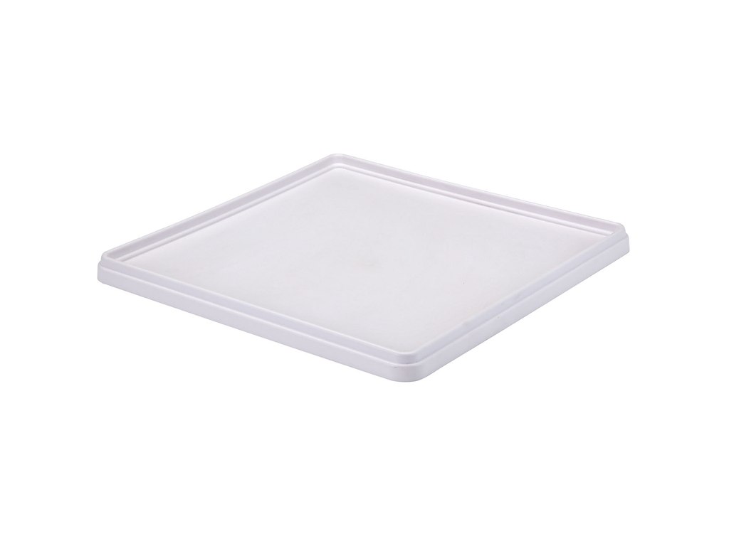 Låg til opvaskekurv Cambro 50x50cm. Plast grå