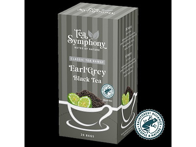 Te Sort Tea Symphony Earl Grey Black Tea 20 breve Rainforest Alliance