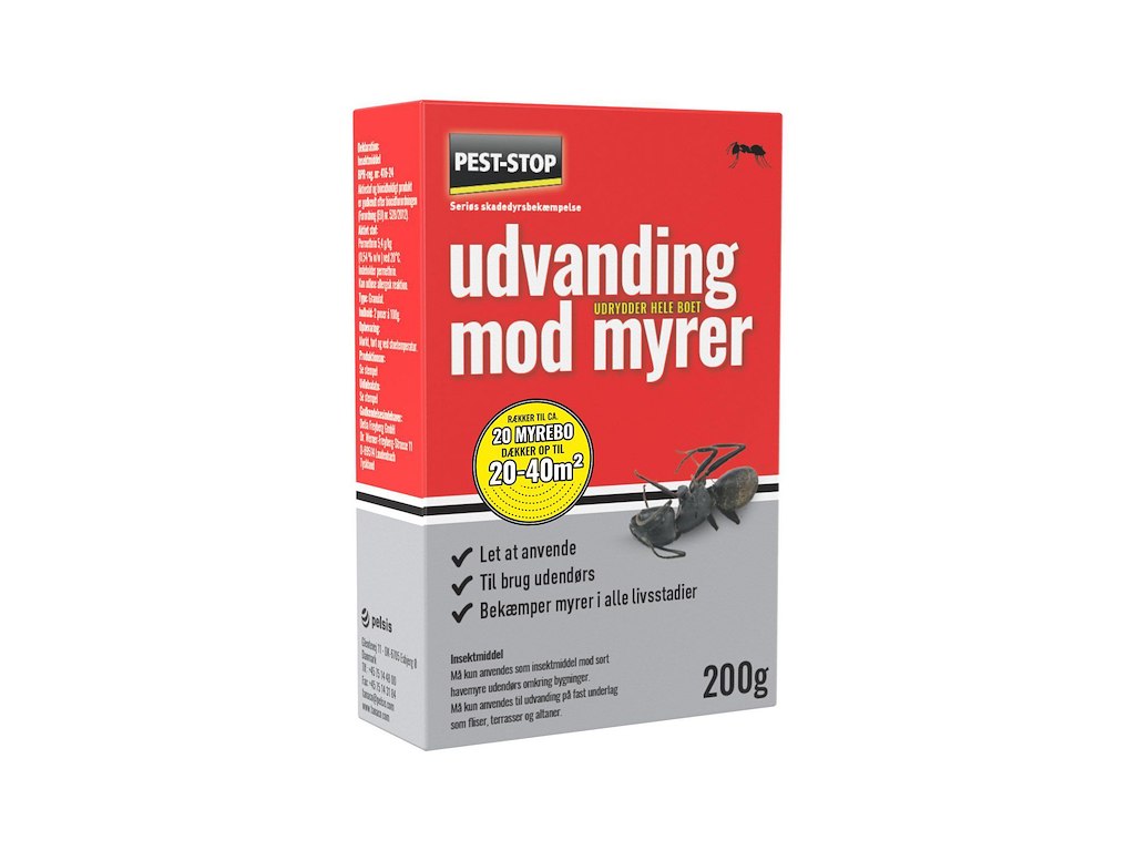 Insektbekæmpelse udvanding mod myrer Pest-Stop 200g til udendørs brug