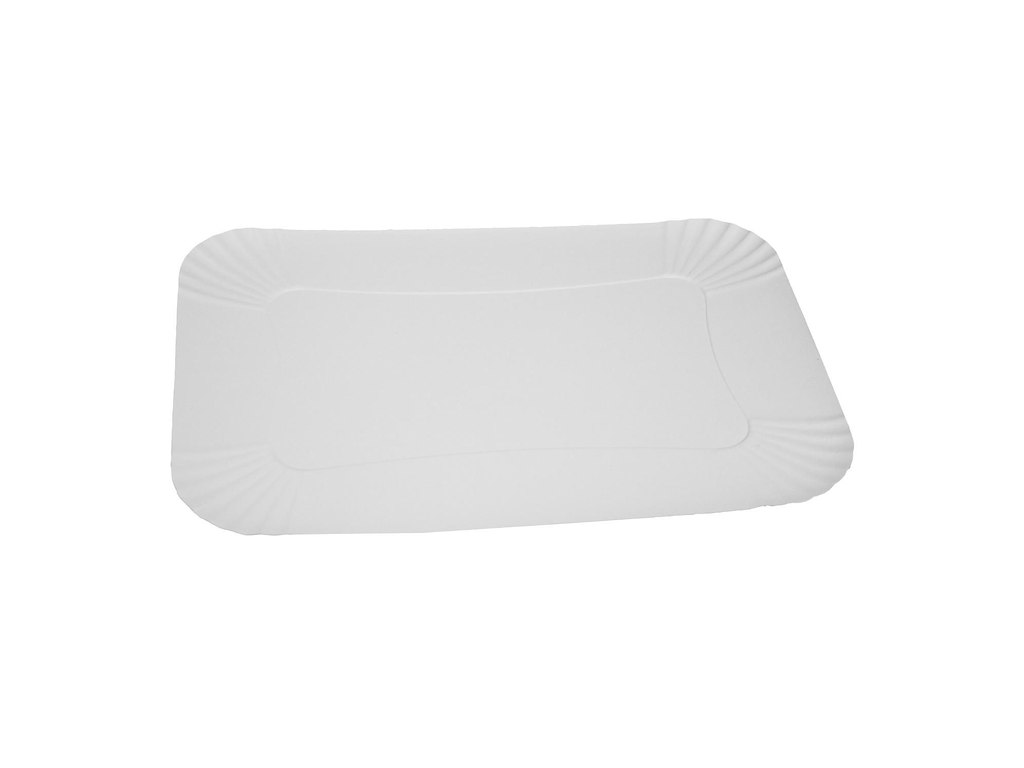 Smørrebrødsfad L430xB300mm Hvid Pap