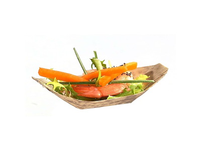 Båd bakke 115x50x30 mm Aflang Bambus natur