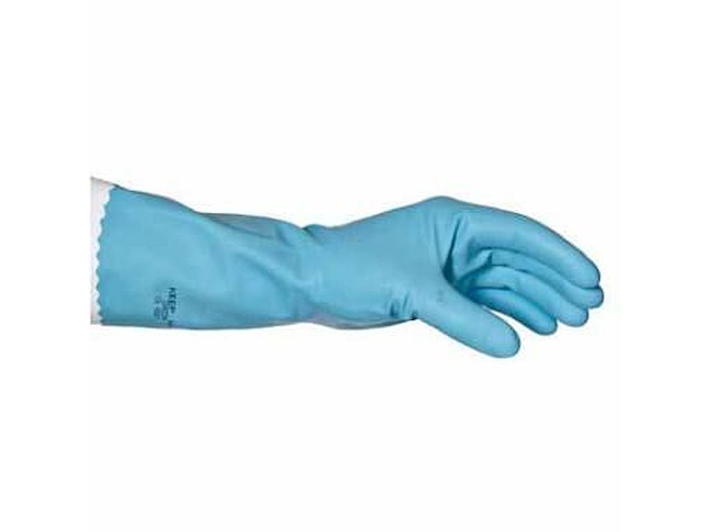 Handske Foodtech str XXL med Velourisering Latex Blå