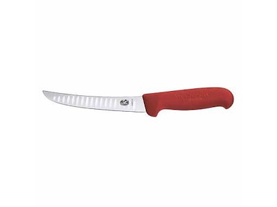 Udbenerkniv m/luftlommer Victorinox Fibrox klinge 15 cm Rød