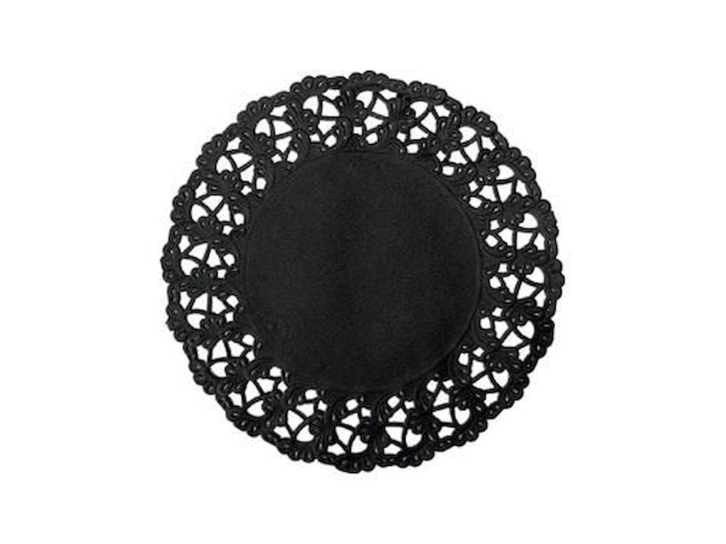 Kagepapir Ø30 cm Rund Sort