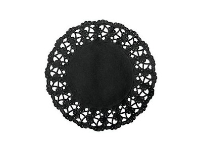 Kagepapir Ø30 cm Rund Sort