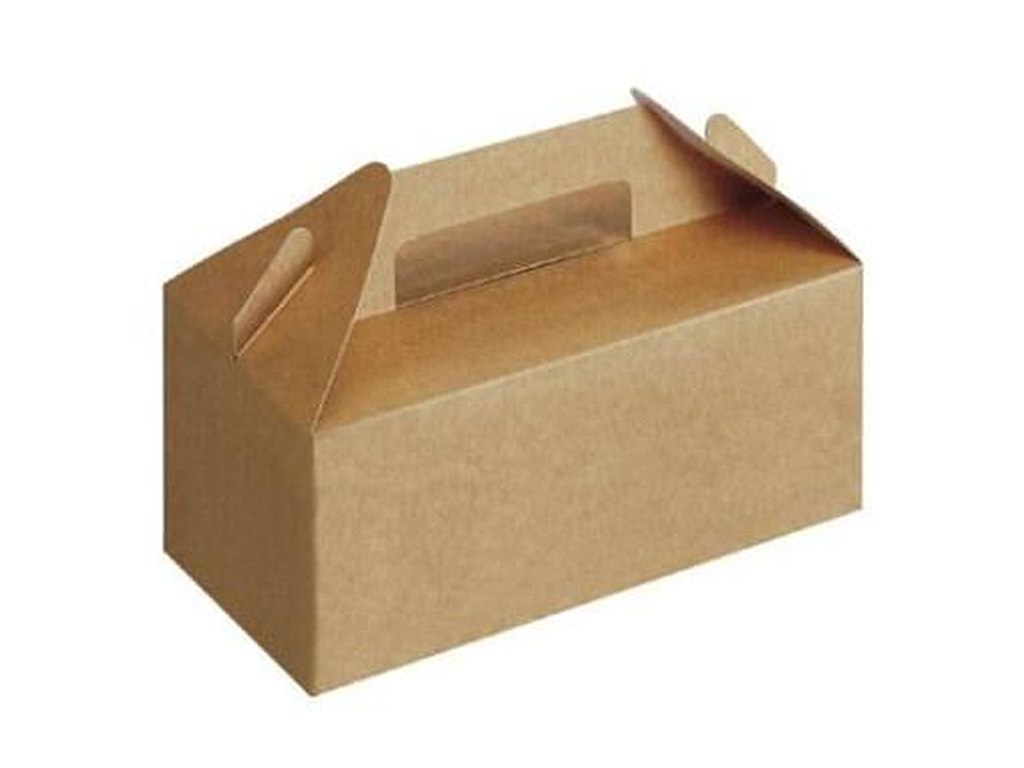 Transportboks 228x122x97 mm med Håndtag Kraft Brun