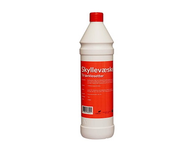 Skyllevæske til tørklosetter 1 ltr Rød