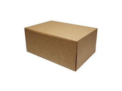 Kageæske fold selv SE-model L180xB130xH80mm pap med låg uden rude brun/hvid