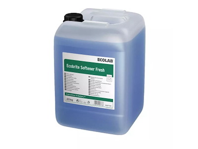 Tøjvask Skyllemiddel Ecobrite Softener Fresh med Farve/Parfume 20 ltr Blå