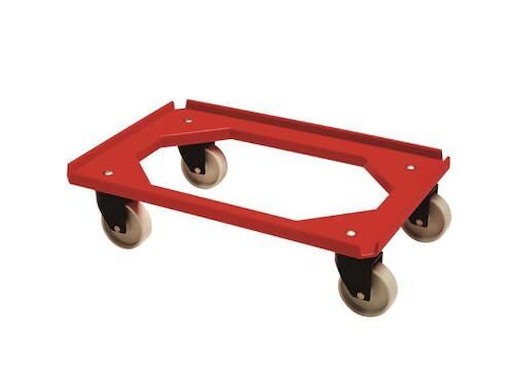 Tralle Mini Moove 60x40 cm 4 hjul Standard ABS PP Rød
