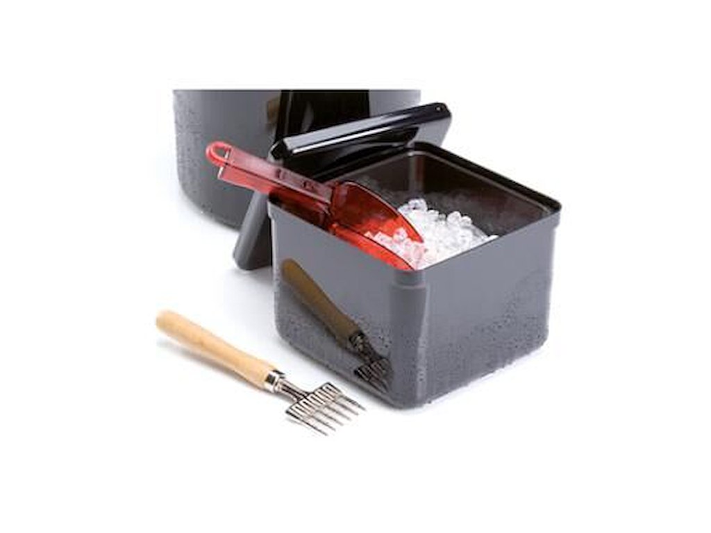 Isspand 3.4 ltr 20x20x17 cm Plastik Sort