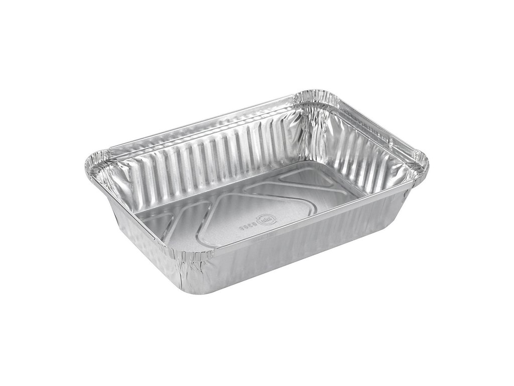 Alubakke 890 ml 207x141x41 mm rektangulær kraftig kvalitet