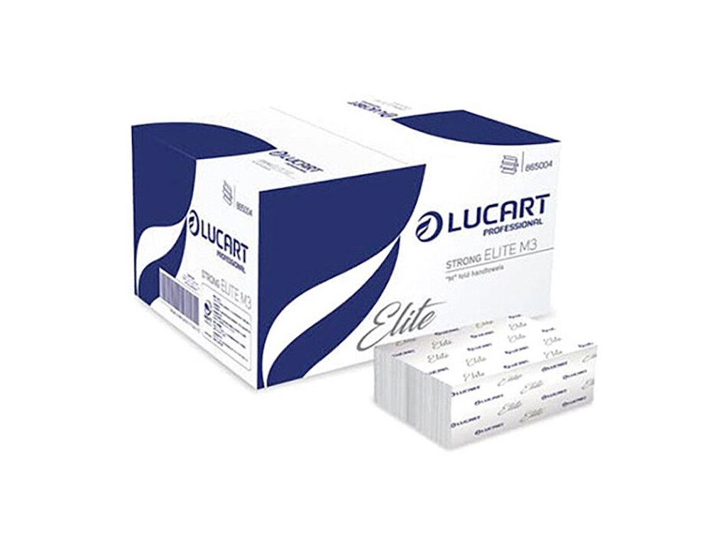 Håndklædeark Lucart M-Fold 3-lag L22.5xB32xD9cm Hvid