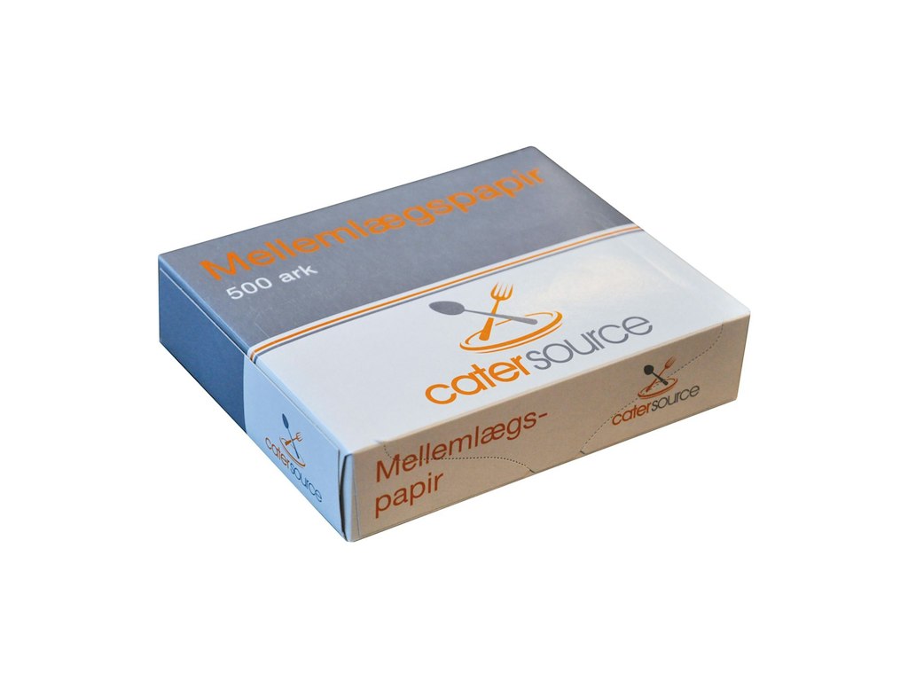 Mellemlægspapir Catersource 120x145mm Svanemærket