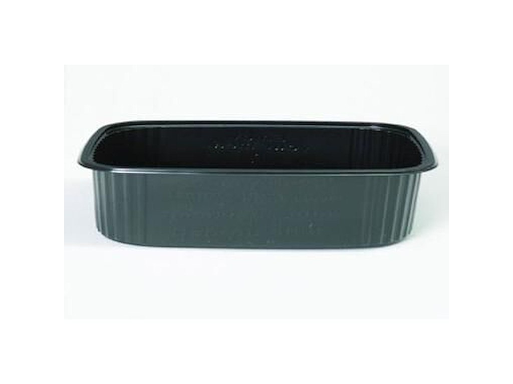 Salatbæger 125 gr 108x82x28 mm Rektangulær PS Sort