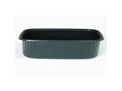 Salatbæger 125 gr 108x82x28 mm Rektangulær PS Sort