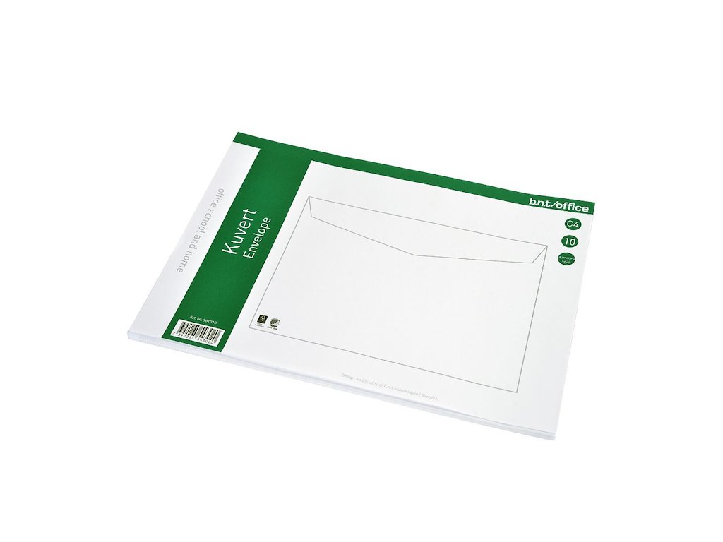 Kuverter C4 Fugthæftende 10 stk. Hvid