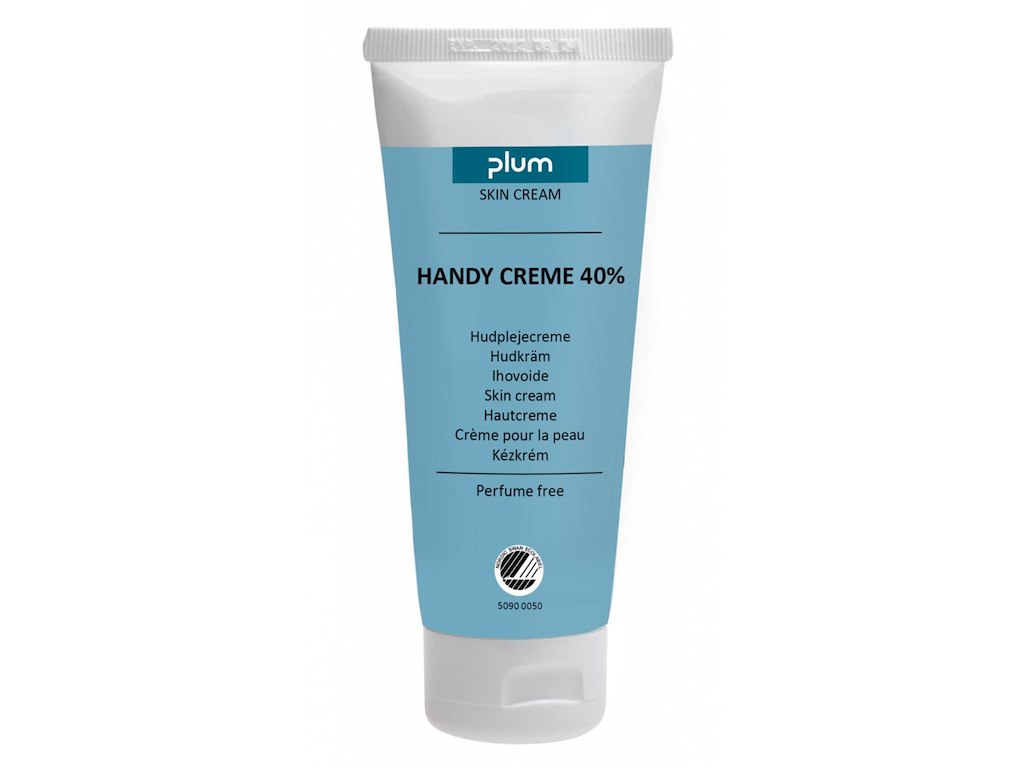 Hudcreme Handy Creme 100ml Svanemærket uden Parfume/Parabener Snaplåg 40% fedt
