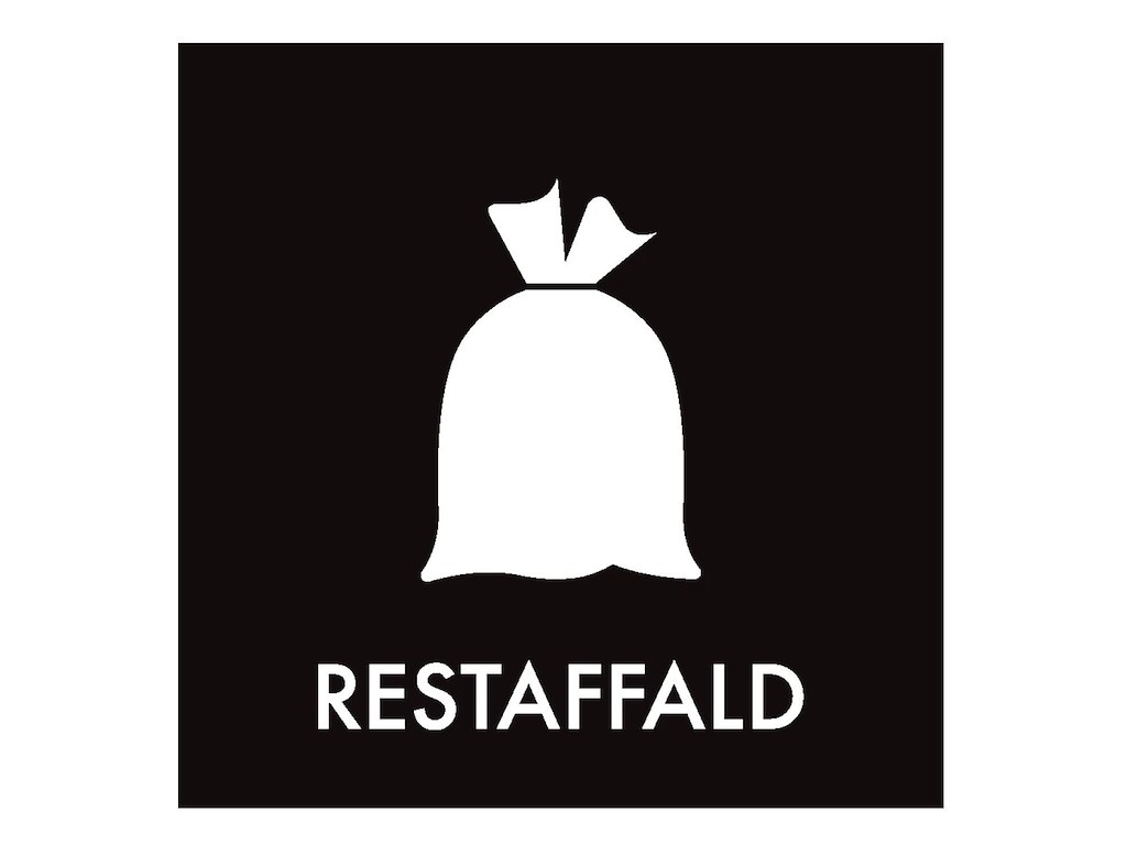 Piktogram L120xB120mm Restaffald