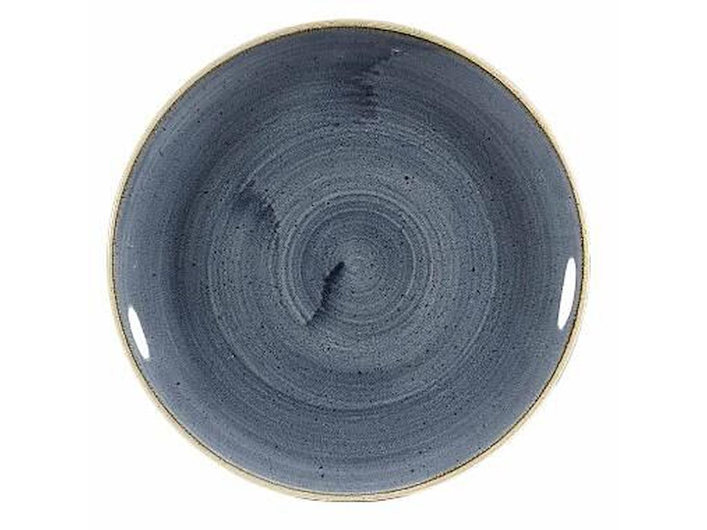 Tallerken Coupe Stonecast Ø21.7 cm Porcelæn Blåbær