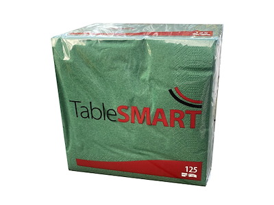 Serviet TableSMART 33x33cm 3-lag Mørkegrøn