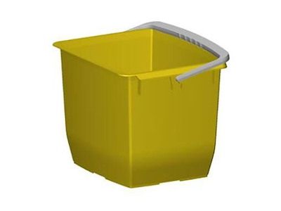 Spand 13 ltr Firkantet Gul