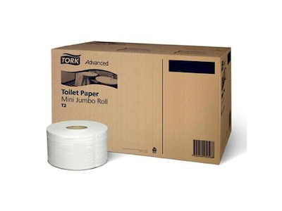 Toiletpapir Tork Advanced T2 Jumbo Mini 1-lag Ø18.8cm 240m