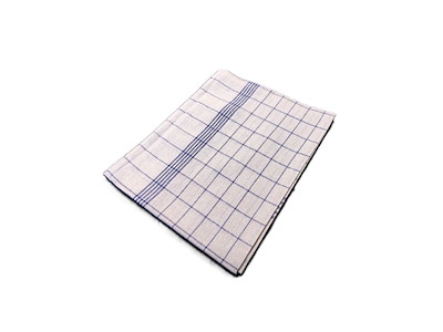 Viskestykke Light Blåternet 50x100cm Hvid/Blå