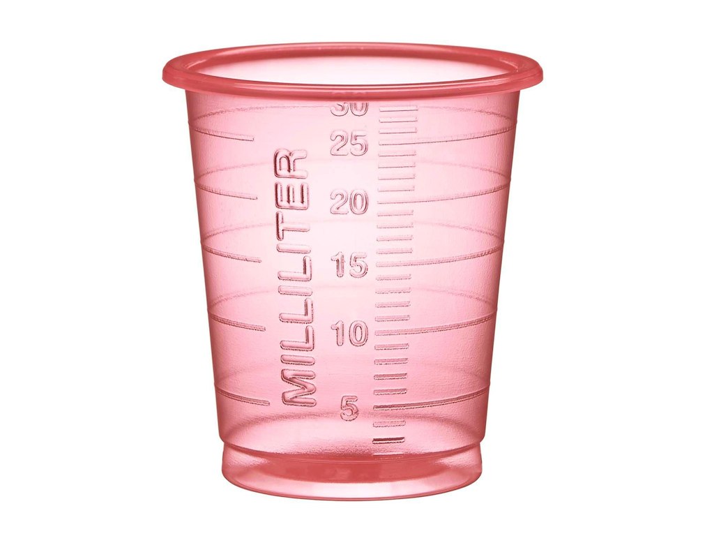 Medicinbæger 30 ml PP Eco Rød