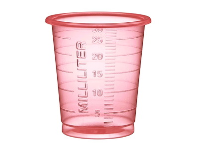 Medicinbæger 30 ml PP Eco Rød