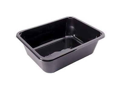 Bakke 1-rum 2227-1O 1965 ml 227x178x70 mm CPET Sort