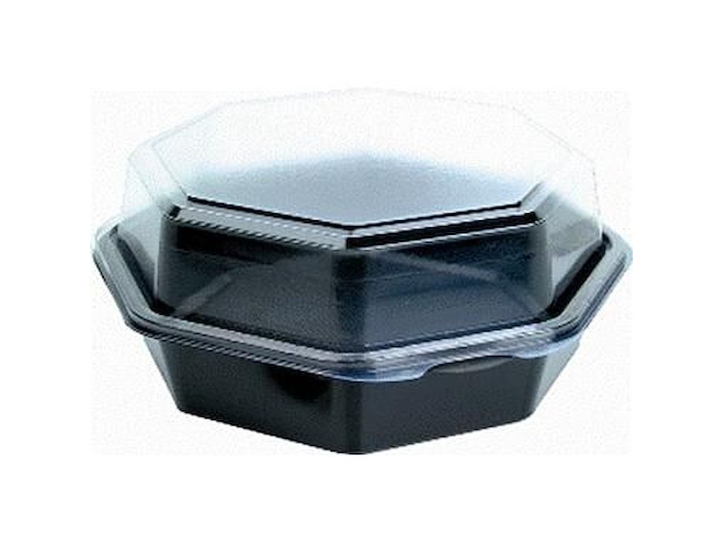 Multiboks Octaview 1-rum med Låg PS Sort/Klar OMPAK 6 ps x 45 stk/krt